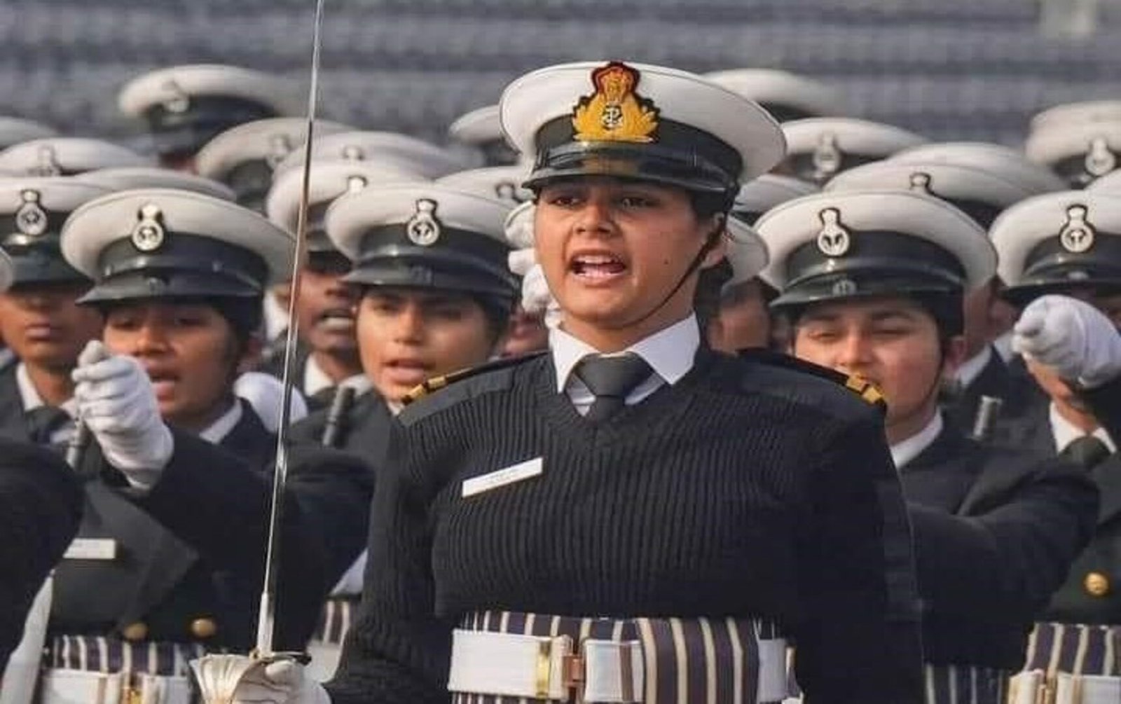 Navy's parade was led by Devika Namboothiri