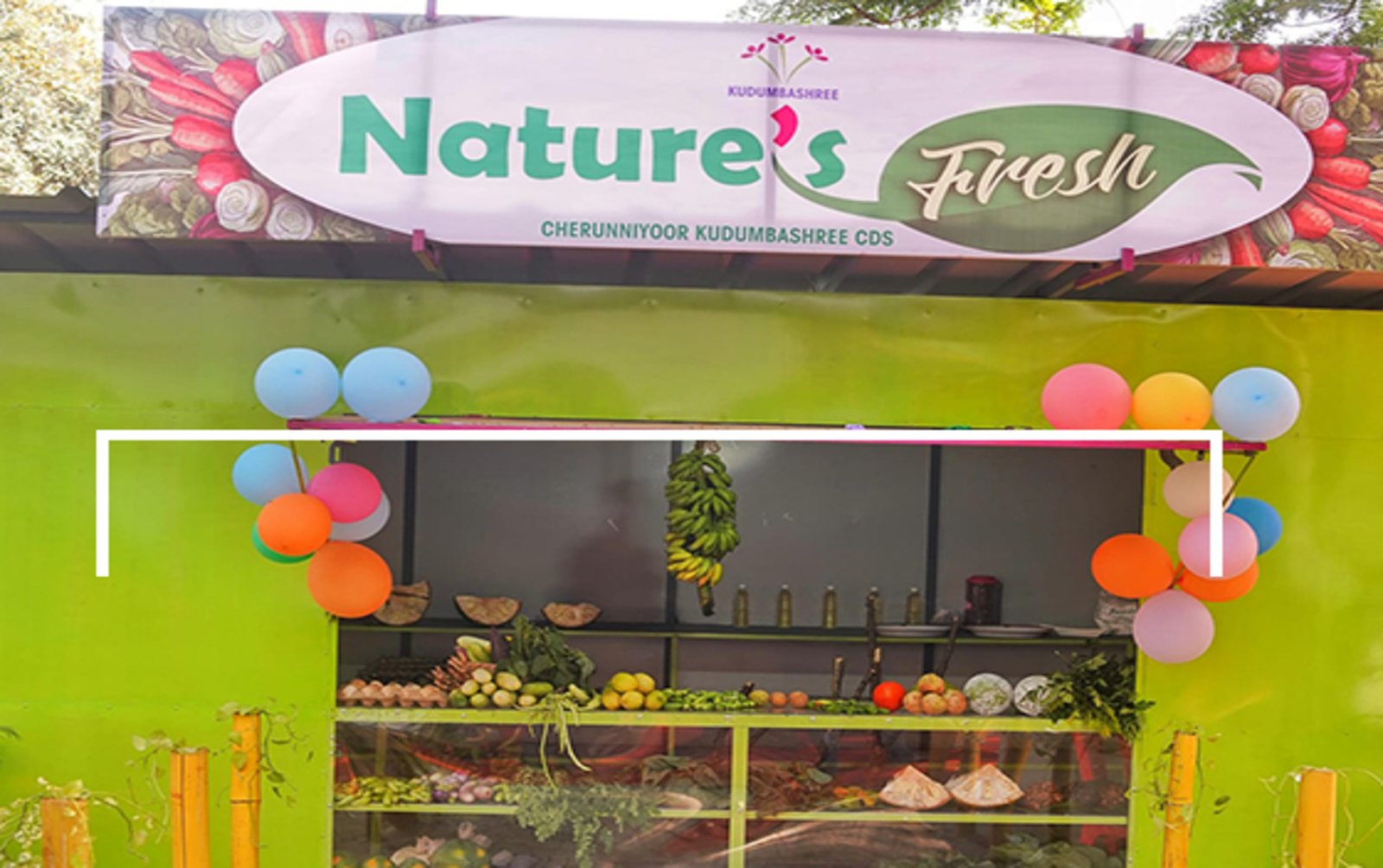 Kudumbashree's Nature's Fresh Outlet with non-toxic vegetables